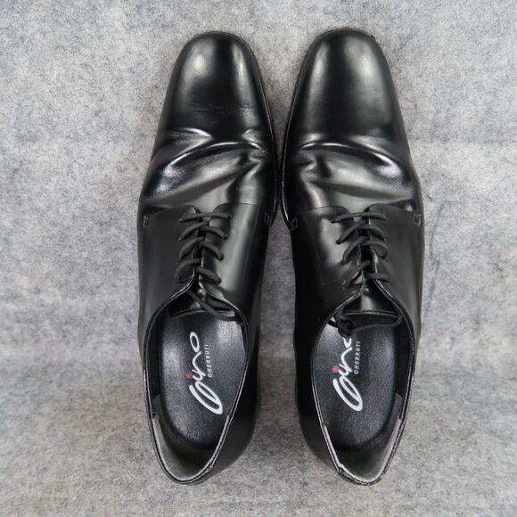 Gino Cherruti Shoes Mens 7.5 Oxford Dress Plain Toe Black Formal Classic Lace Up main image 8